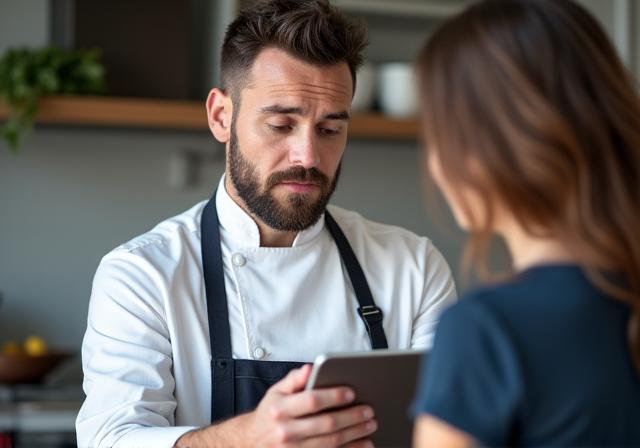 Chef mentor en sesión personalizada